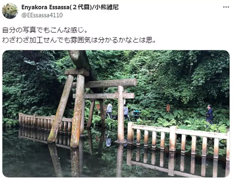 Was the “water torii gate” at Katori Shrine in Japan overly edited? Japanese netizens: Is the original scene not beautiful enough?