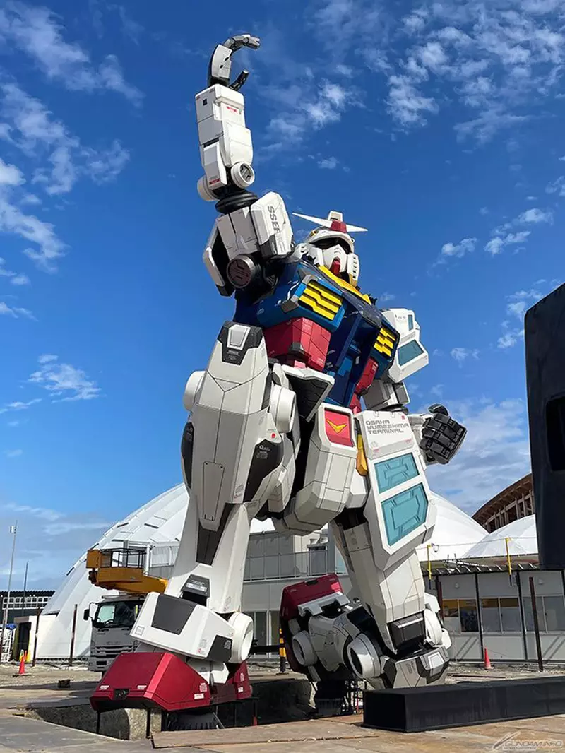 Countdown to the Kansai World Expo in Osaka, Japan! Yokohama Gundam Appears, Prayers and Upside Ceremony Excitingly Colorful