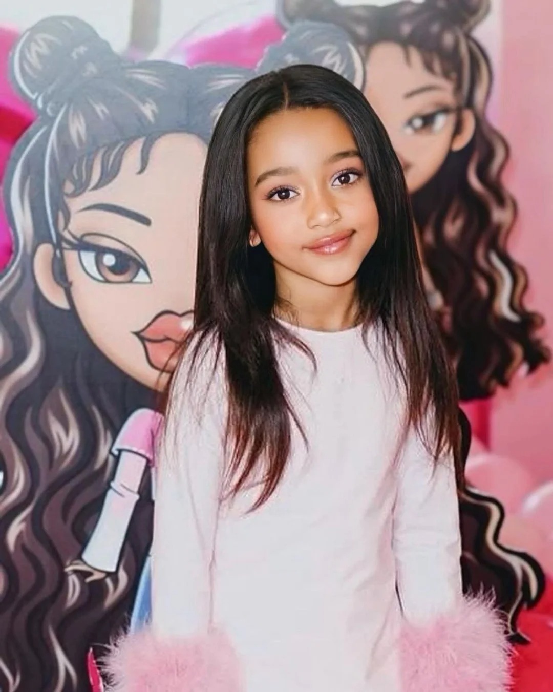 Kim Kardashian's 6-year-old daughter has stunning looks! Netizens exclaim: The future super socialite has been born