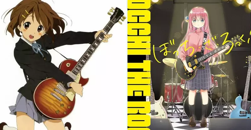 Pretty girl band and heavy guitar! Does the unreasonable setting in Japanese anime bring about contrast and cuteness? Just like the female warrior with a big axe