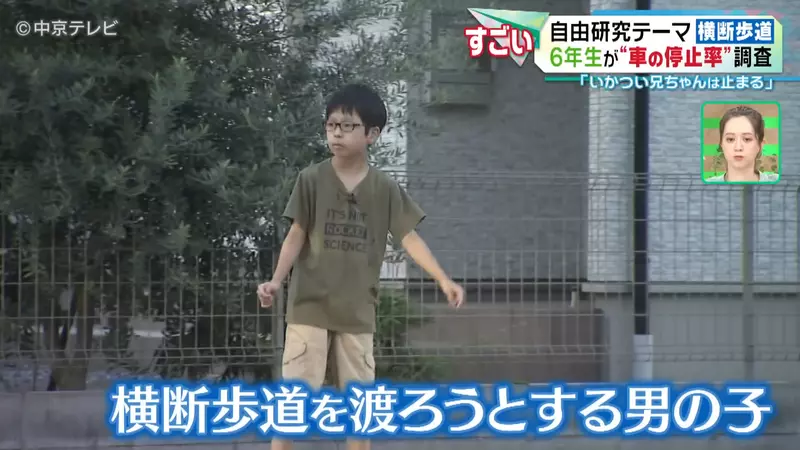 Japanese elementary school student researches' pedestrian hell '! No one yields on the zebra crossing, but is it the fierce big brother who is more polite than the kind old lady?