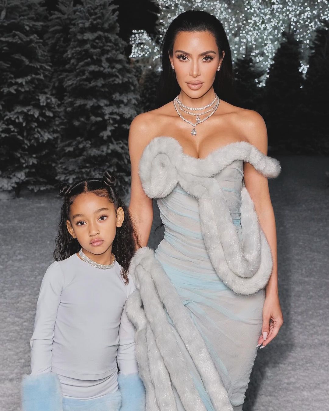 Kim Kardashian's 6-year-old daughter has stunning looks! Netizens exclaim: The future super socialite has been born