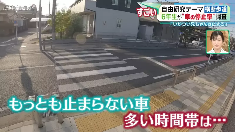 Japanese elementary school student researches' pedestrian hell '! No one yields on the zebra crossing, but is it the fierce big brother who is more polite than the kind old lady?