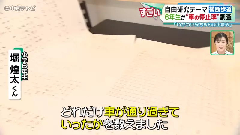 Japanese elementary school student researches' pedestrian hell '! No one yields on the zebra crossing, but is it the fierce big brother who is more polite than the kind old lady?